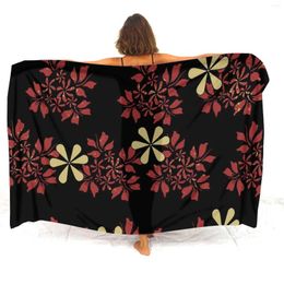 Robe enveloppe hawaïenne personnalisée conception polynésienne imprimement dames tempérament sarong de balas d'été