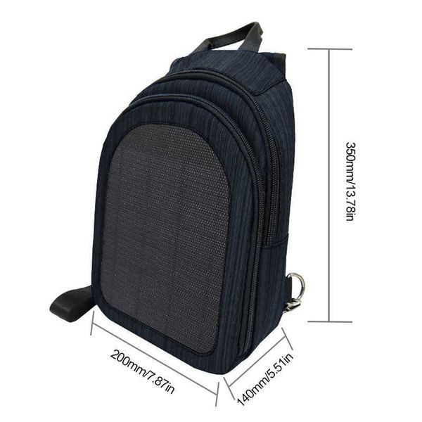 HAWEEL Sac à dos à énergie solaire Camping en plein air Randonnée Sac à dos Panneau solaire Charge Voyage Randonnée Cyclisme Sac d'école Y0721