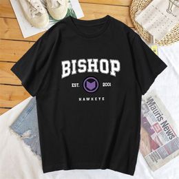Hawkeye Barton T-shirt katoen Kate Bishop 2001 Vintage grafisch T-shirt Zomer korte mouw T shirts vrouwen kleding y2k esthetiek 220506