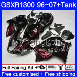 Hayabusa para SUZUKI GSXR1300 96 97 98 99 00 01 07 Kit 333HM.174 GSXR 1300 GSX-R1300 1996 1997 1998 1999 2000 2001 2007 Carenado Negro