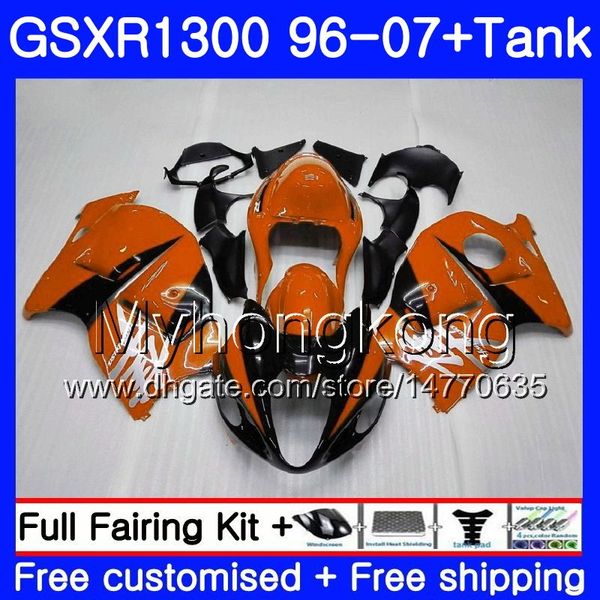 Hayabusa Pour SUZUKI GSXR1300 96 97 98 99 00 01 07 Kit 333HM.152 Orange noir GSXR 1300 GSX-R1300 1996 1997 1998 1999 2000 2001 2007 Carénage