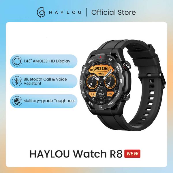 HAYLOU R8 Smartwatch 1,43 ''Pantalla AMOLED HD Smart Bluetooth llamada asistente de voz reloj de dureza de grado múltiple