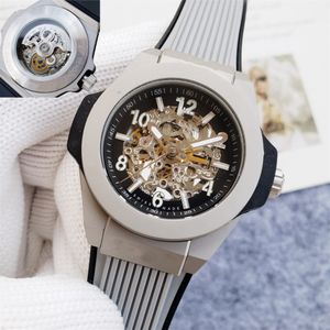 HB Originele Big Bangs Luxury Watch Tourbillon Skeleton Dial Automatic Movement Designer Horloges Hoogwaardige herenhorloge met Box Montre Dhgate Nieuw