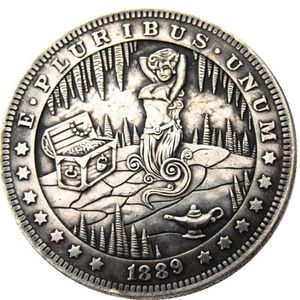 HB10 Hobo Morgan Dollar crâne zombie squelette copie pièces de monnaie en laiton artisanat ornements décoration de la maison accessoires 246L