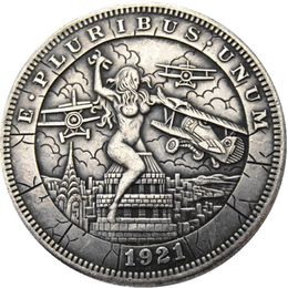 HB11 Hobo Morgan Dollar Skull Zombie Skeleton Copie Cops Coins Artisanment Ornements Accessoires de décoration Home267D