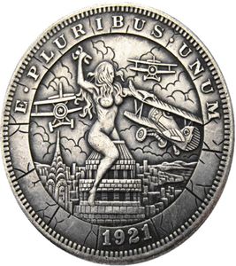 HB11 Hobo Morgan Dollar Skull Zombie Skeleton Copy Coins munten Brass Craft ornamenten Home Decoratie Accessories2876325