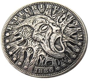 HB15 Hobo Morgan Dollar crâne zombie squelette copie pièces de monnaie en laiton artisanat ornements décoration de la maison accessoires 2576186