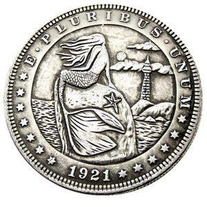 HB30 Hobo Morgan Dollar crâne zombie squelette copie pièces de monnaie en laiton artisanat ornements décoration de la maison accessoires 256Y