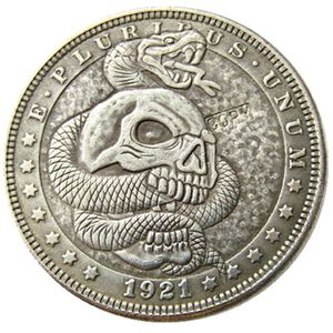 HB89 Hobo Morgan Dollar crâne zombie squelette copie pièces de monnaie en laiton artisanat ornements décoration de la maison accessoires 329J