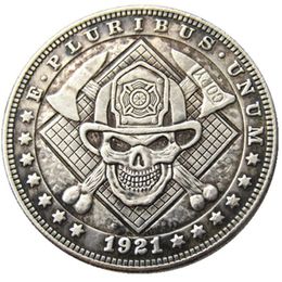 HB90 Hobo Morgan Dollar crâne zombie squelette copie pièces de monnaie en laiton artisanat ornements décoration de la maison accessoires 266l