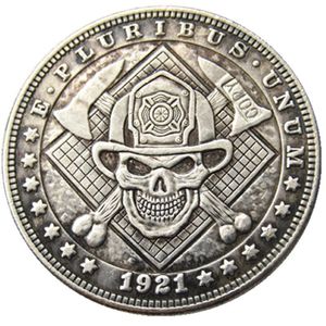 HB90 Hobo Morgan Dollar crâne zombie squelette copie pièces de monnaie en laiton artisanat ornements décoration de la maison accessoires 262E