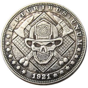 HB90 Hobo Morgan Dollar Skull Zombie Copia Monedas Monedas de latón Adornos Decoración del hogar ACCSSORES244P