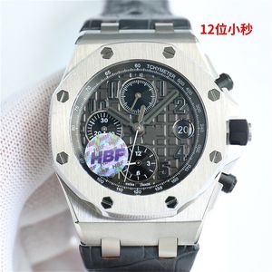 HBF 26238 Motre be luxe designer horloge 42 mm origineel 3126 chronograaf mechanisch uurwerk staal Luxe horloge herenhorloges polshorloges Relojes