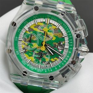 HBF Montre de Luxe Mens Watches 3126 Chronograph Movement polshorloges luxe horloge Designer kijkt Relojes polshorloge