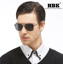 HBK 2020 American Army AO Lunettes de soleil polarisées Pilote Poute de plongée Soleil Frame alliage classique K40023P5080347