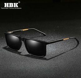 HBK luxe rectangle hommes lunettes de soleil polarisées 2020 nouvelles tendances lunettes de soleil qualité TAC UV lentille de protection anti-éblouissement nuances4872717