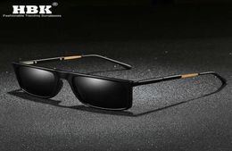 HBK Luxury Rectangle Mens Polaris Sunglasses 2020 Nouvelles verres de soleil tendance Qualité TAC UV LEAN DE PROTECTION ANTIBLAGES ONDES6316693