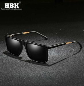 HBK luxe rectangle hommes lunettes de soleil polarisées 2020 nouvelles tendances lunettes de soleil qualité TAC UV lentille de protection anti-éblouissement nuances5043723