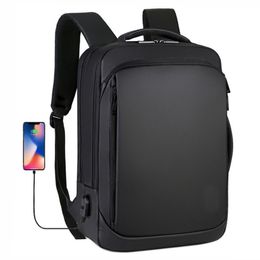 HBP 15 6 pouces Sac à dos pour ordinateur portable Mens Business Notebook Mochila Sac à dos étanche USB Sac de chargement Voyage Bagpack 2023 Male Backpa269O