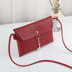 HBP 2022 Mode Vrouwen Cross Body PU Tassen Dubbellaags Fawn Mobiele Telefoon Enkele Schouder MessengersImple Veelzijdige Dames Kleine Square Bag 002 Crossbody Handtas