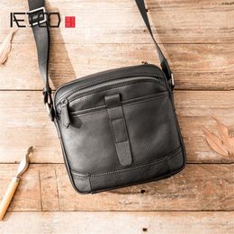 HBP AETOO nouveau sac à bandoulière en cuir sac de différence pour hommes loisirs rétro tête en cuir souple en cuir straddle bag290Z