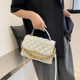 HBP Bag dames minimalistische sensorshell mode zwart witte kleur kleine vierkante tassen acryl crossbody schoudertas