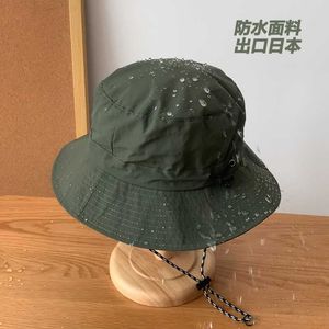 HBP Bucket Wide Foux Brim Chapeaux Summer Summer Automne Couleur pure Fast Dry Imperproofroof Protect Visor Visor Shade Sun Hat Pkable Sac à l'extérieur 2022 P230327