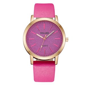 HBP Casual Womens Watch Fashion Strap Purple Strap Ultra-Dino Quartz Watches Bisel de acero inoxidable Business Wristies Wallwatch
