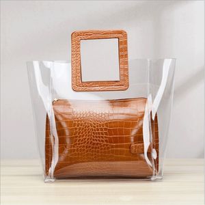 HBP Composite Bag Messenger Bag Handtas Purse nieuwe designer tas hoogwaardige mode twee in één transparante dame