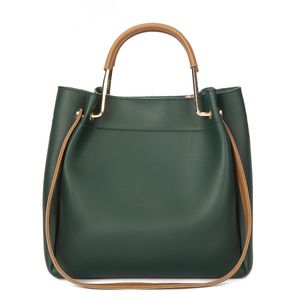 HBP directo de fábrica nuevo bolso femenino versión coreana de cubo simple color puro Messenger bolso grande hombro casual