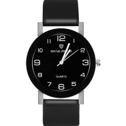 HBP Fashion 37mm unisex dames horloges quartz beweging polshorloges roestvrij staal lederen riem geen doos dames horloge montres de luxe