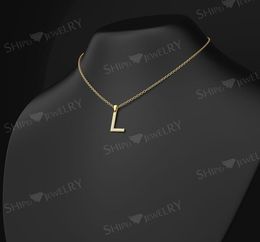 HBP Fashion Luxury Version coréenne Simple Micro Micro Inlaid Zircon L Collier de lettres Net Red Red Poly Volyme039s Love Clicle3647881