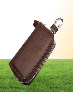 HBP Fashion Men Women Silm Key Wallets Real Echte lederen autosleutelhouders met kaartslot8969791