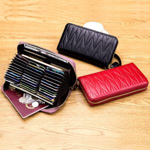 HBP Fashion simple sauvage ultra-mince k petit sac de cartes multifonctionnel Couleur de couleur continue portefeuille zipper portefeuille