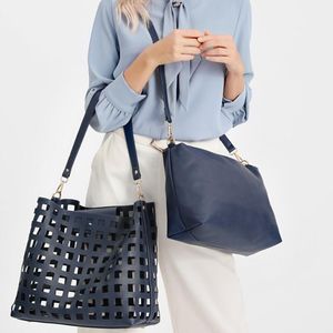 HBP Fashion Tote Bag Outdoor Damestas Gecontroleerd Hollow Design PU Outdoor Shopping Handtas