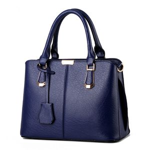 HBP Mode Dames Lederen Handtas Hellende Vrouwelijke Bow-knoop Schoudertassen Handtassen Dame Winkelen Tote Messenger Bag DeepBlue