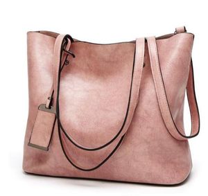 Bolsos de mano HBP, bolsos de hombro de Color sólido para mujer, bolsos casuales de cuero PU suave para mujer, bolso de mano para mujer que combina con todo, rosa 0003