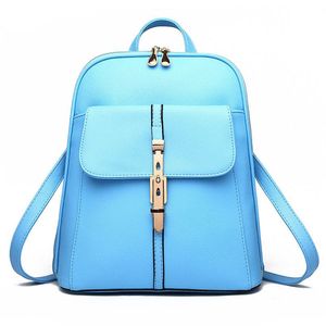 HBP Hoge kwaliteit Soft Leather Women Backpacks Grote capaciteit Schooltassen voor meisjes Schoudertas Lady Bag Travel Backpack