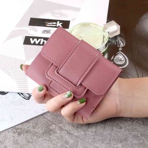 HBP Koreaanse solide kleur met 30% korting dame's portemonnee zakstudent Korte Wallet Card Bag 220817