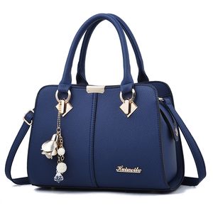 HBP -bakken handtassen portemonnees van hoge kwaliteit zacht lederen dames corssbody handtas portemonnee voor vrouwen schoudertas donkerblauw