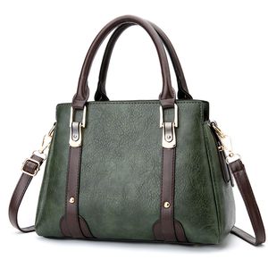 HBP Ladies Handtassen Porties Porties Dames Takken CrossbodyBags Lederen handtas Purese vrouwelijke bolsa groene kleur