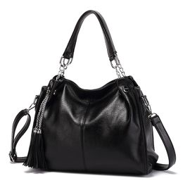 HBP Sacs à bandoulière décontractés de grande capacité pour femmes sacs à main sacs à main gland Shopper fourre-tout couleur noire