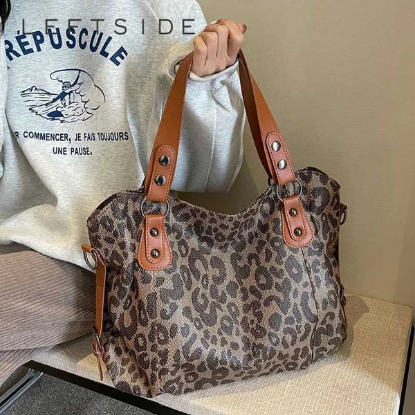 HBP – sacs à bandoulière motif léopard pour femmes, en cuir PU, tendance hiver 2024, grands sacs à main