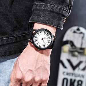HBP Mens Watches Brand Luxury Quartz horloges casual armband polshorloges Arabisch cijfer Dial Leather Strap Montres de Luxe
