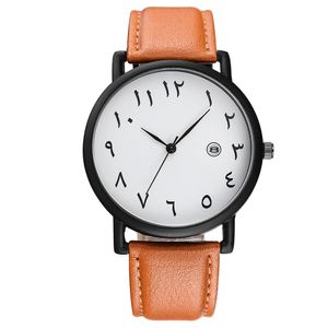 HBP Mens Watches Sports Watch Fashion Polshatches Fashion Arabic Cumerals Dial Quartz PolsWatch Leather Strap Montres de Luxe