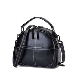 HBP Nouveaux sacs de mode bagages en cuir couleur unie sac à bandoulière en cuir véritable cousu sac à bandoulière design pour femmes