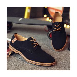 HBP Non Brand 2024 Nouvelles affaires décontractées Matte British Fashion Confortables Légères Grandes chaussures en cuir pour hommes