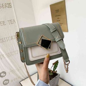 HBP Non-Brand Bag Dames Koreaanse veelzijdige One Shoulder Messenger Fashion Texture Small Square Sport.0018