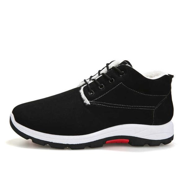 HBP Non-Brand botines de invierno negros zapatos para hombre stock liquidación barata