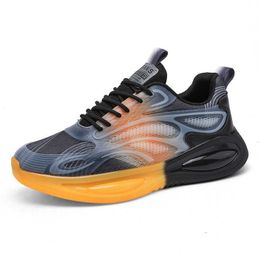 HBP Non-Marque Marque Personnalisée Hommes Plus Grande Taille US 13 EU 47 Baskets Casual Dégradé Maille Vierge Respirant Chaussures De Course De Sport Pour Femmes